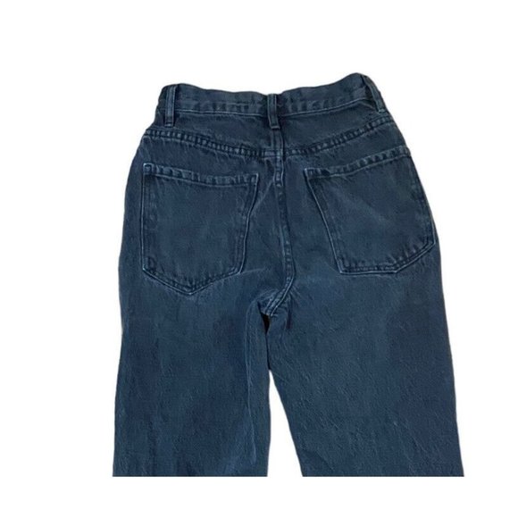 Pacsun Vintage Wash Denim Button Fly Dad Jeans | Black Fade Distressed | 23 - Picture 5 of 12
